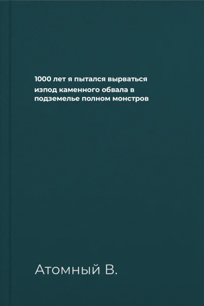 1000 лет я пытался вырваться изпод каменного обвала в подземелье полном монстров 1000 лет я пытался вырваться изпод каменного обвала в подземелье полном монстров