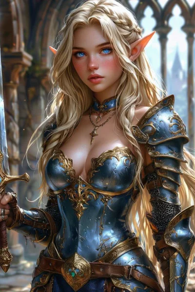 Эльфийка и подземелья