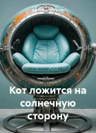 Кот ложится на солнечную сторону