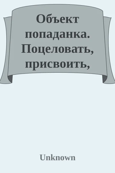 Объект попаданка Поцеловать присвоить жениться