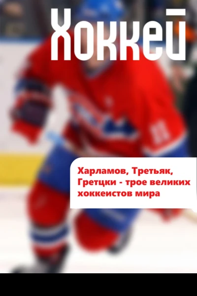 Харламов Третьяк Гретцки  трое великих хоккеистов мира